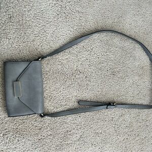 Charming Charlie Gray Crossbody Clutch